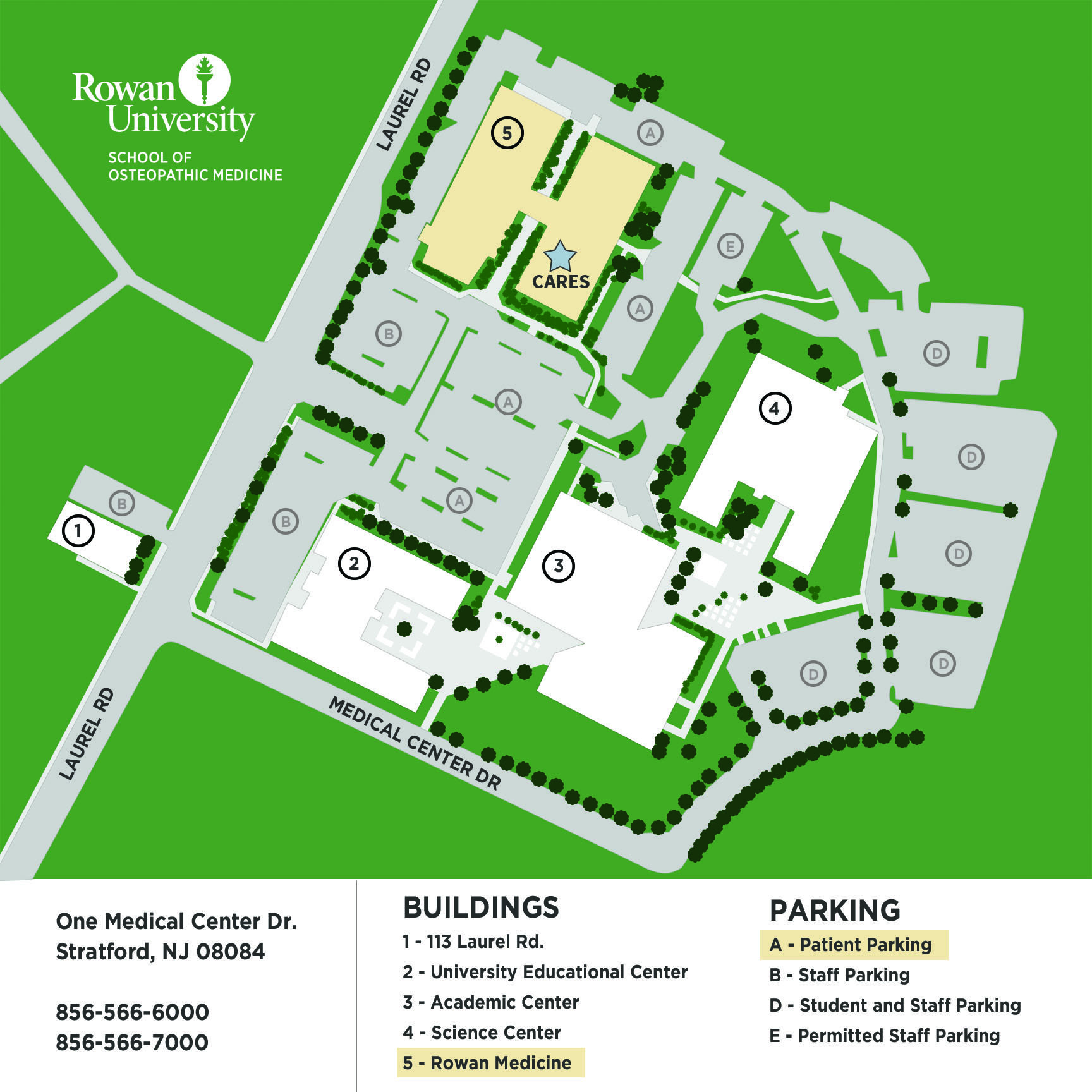 Directions Maps School Of Osteopathic Medicine Rowan University